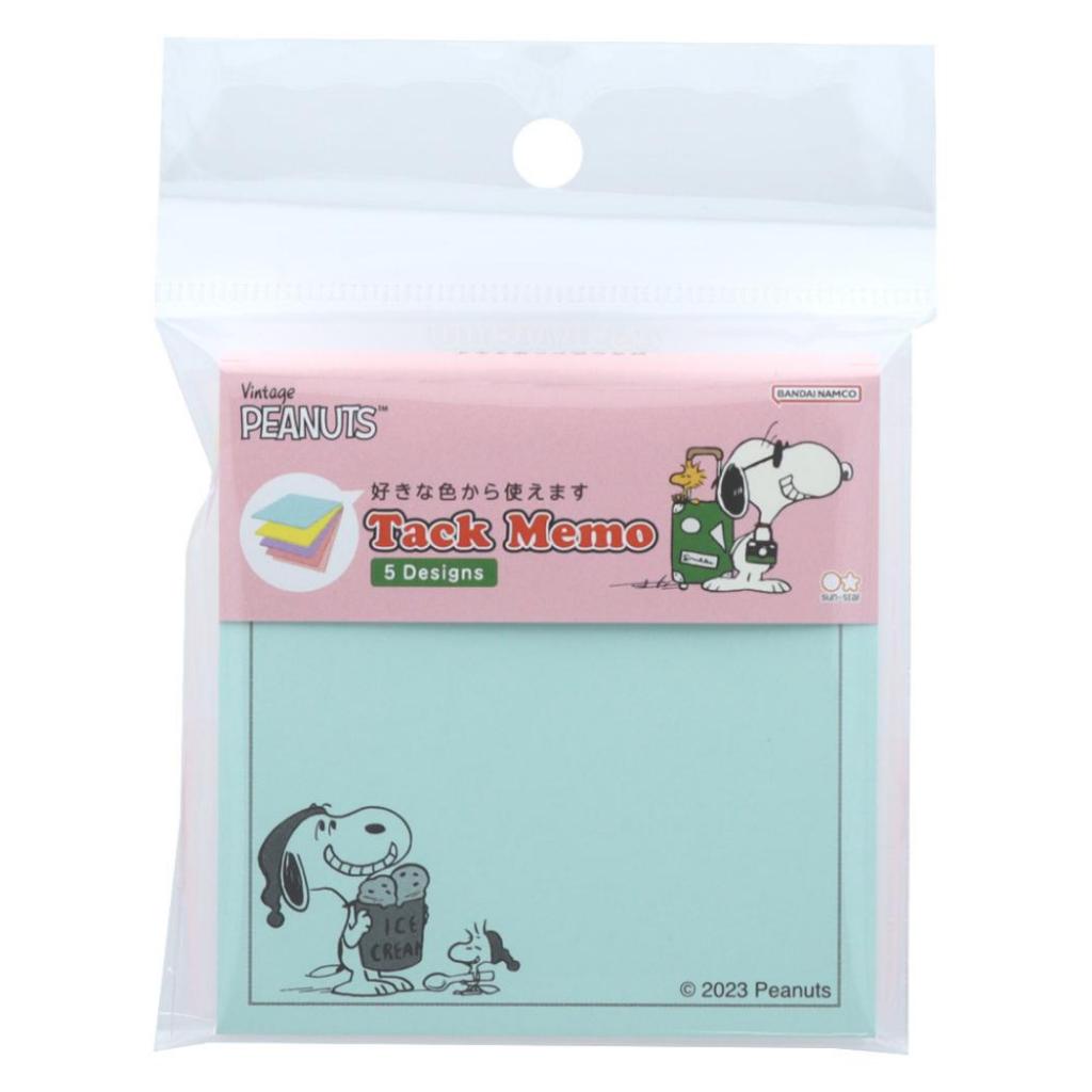 Tack Memo Sticky Note Peanuts 史努比伍德斯托克美國口味 10 備忘錄粘貼限量版 | 蝦皮購物