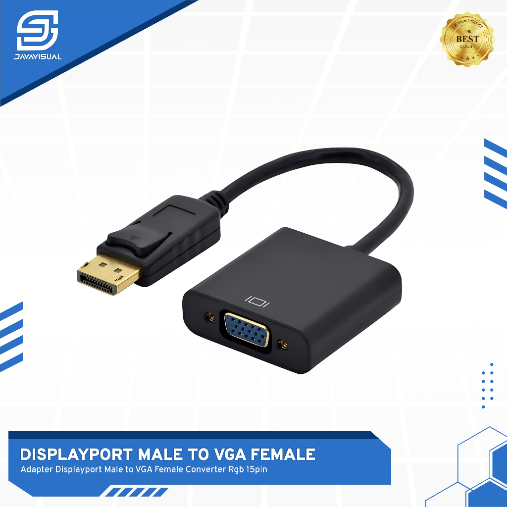 適配器 DisplayPort 公頭轉 vga 母頭轉換器 dp RGB 15pin dp vga | 蝦皮購物