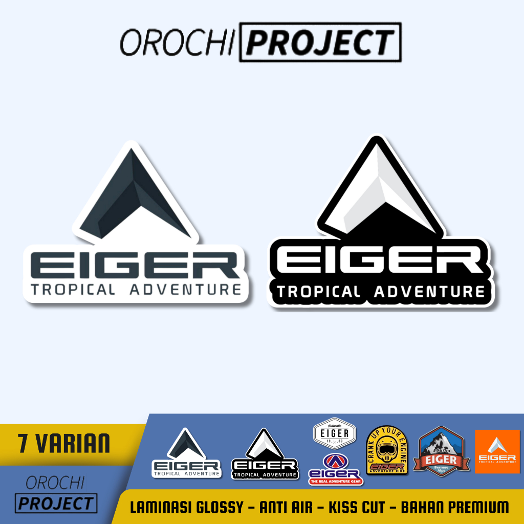 Orochi PROJECT 貼紙 Eiger 貼紙 Eiger 貼紙 Logo Eiger 貼紙戶外 Eiger 貼紙 | 蝦皮購物
