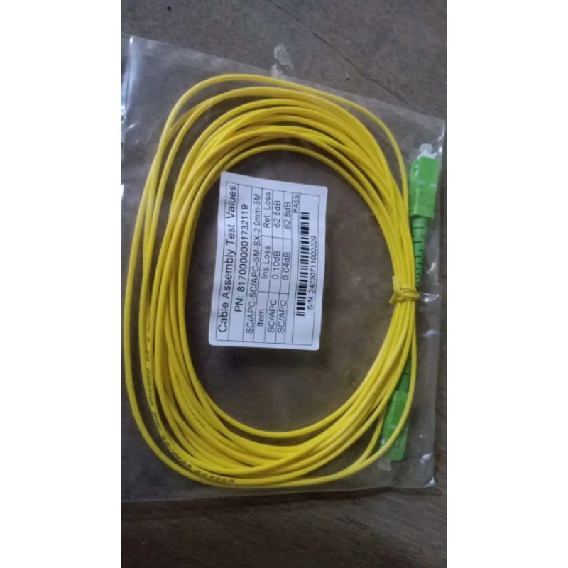 跳線 SC APC 2,0 mm 5 m 貼片芯型 SC 2,0mm 5 m simplek | 蝦皮購物
