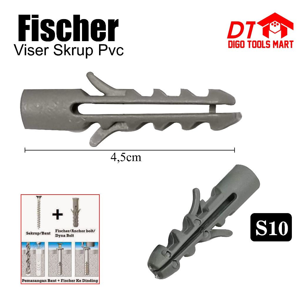 Fiser Viser PVC 螺絲 S10 內容 50pcs | 蝦皮購物