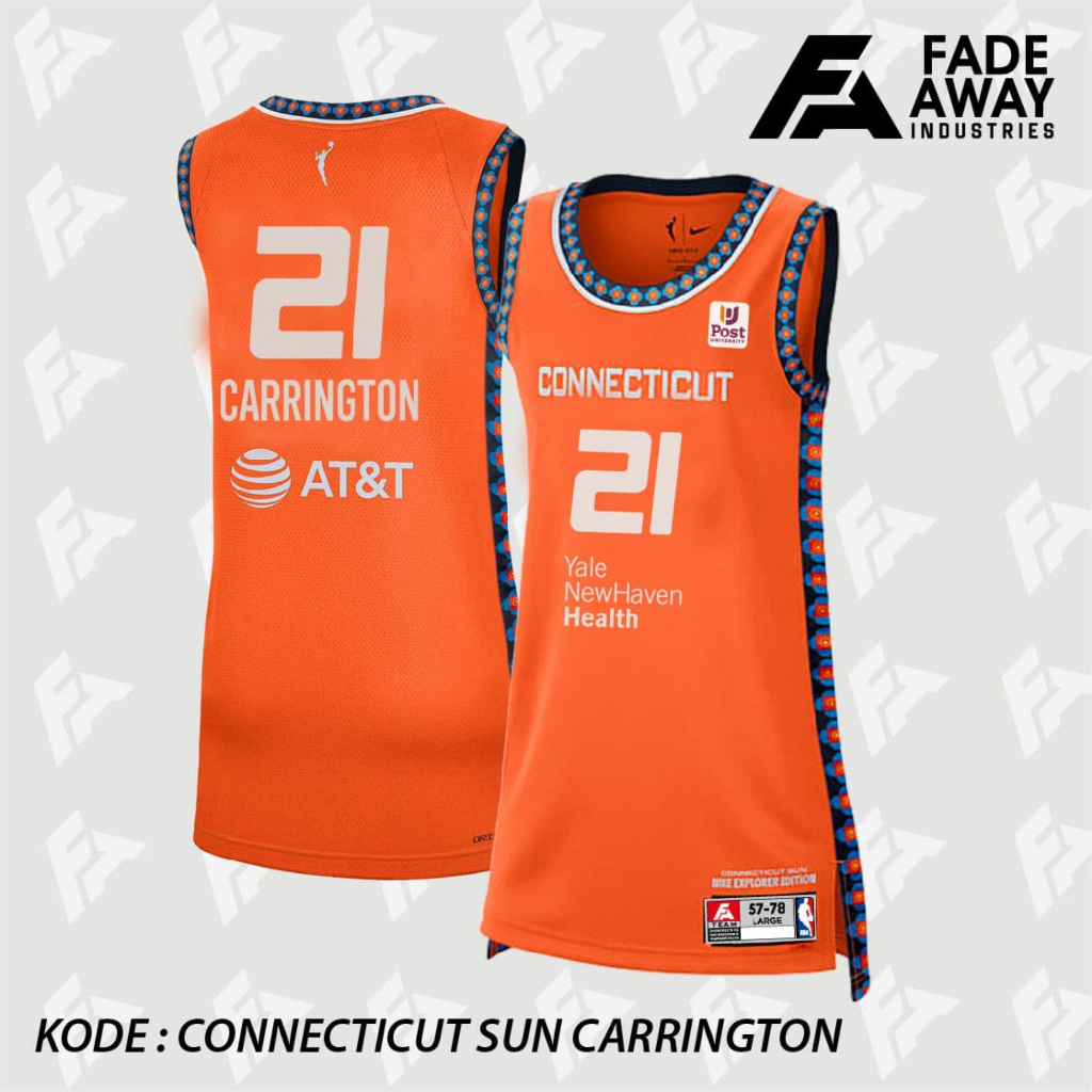 Wnba DIJONAI 卡林頓籃球球衣 21 連接 | 蝦皮購物