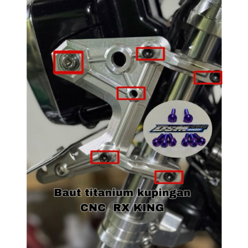 鈦螺栓 CNC 燈耳支架 TK PRO Rx King Titanium GR5 | 蝦皮購物
