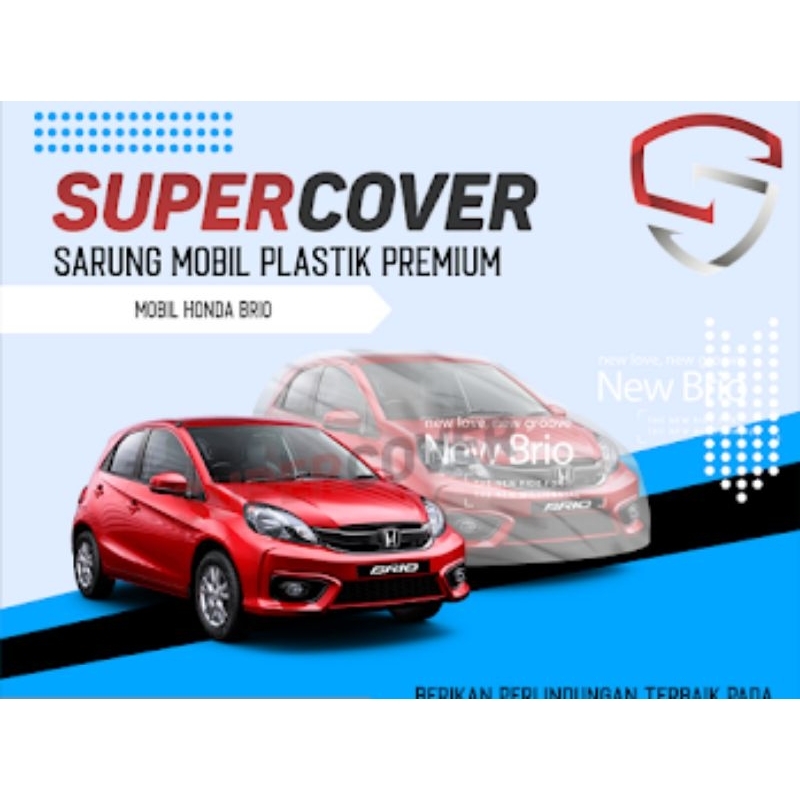 HONDA 本田 BRIO 車罩塑料 SuperCover 優質透明塑料車罩超級罩防水車罩可防止灰塵和昆蟲水 | 蝦皮購物