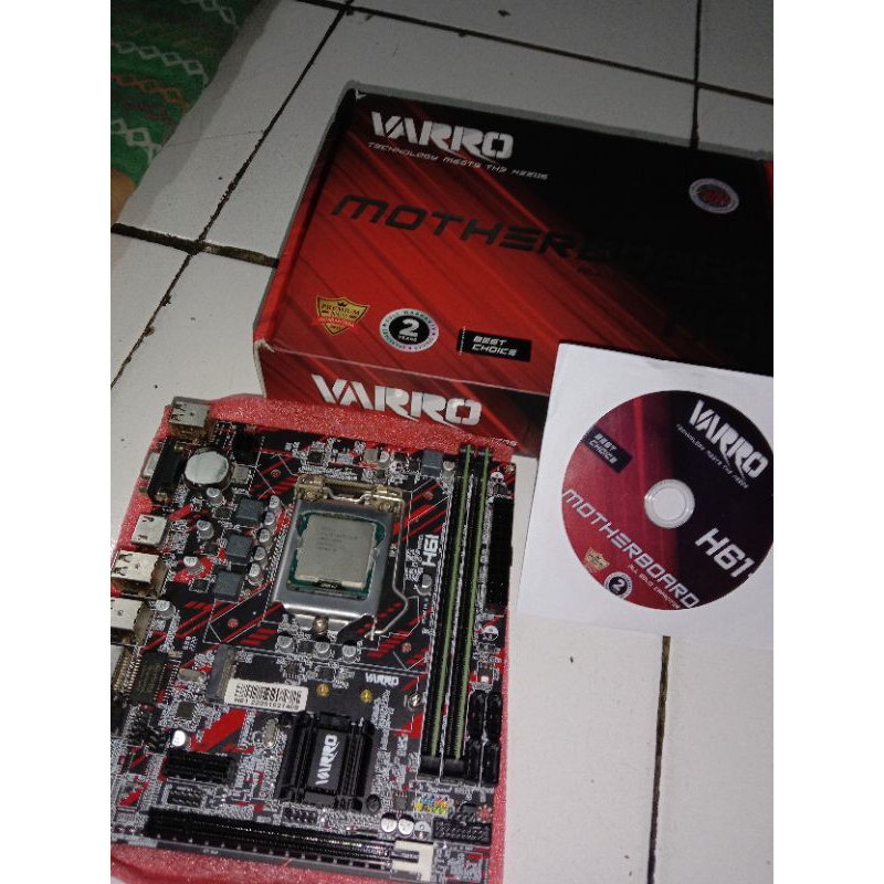 Varro H61 i5 3470 主板封裝 4gb Ram 正常測試 | 蝦皮購物