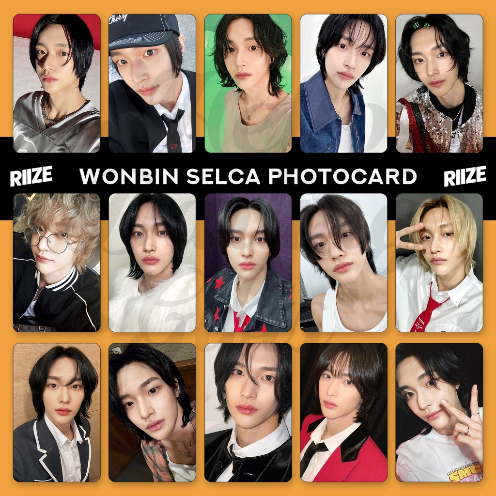 10 張 RIIZE Park Wonbin Bias Selca 照片卡非官方 | 蝦皮購物
