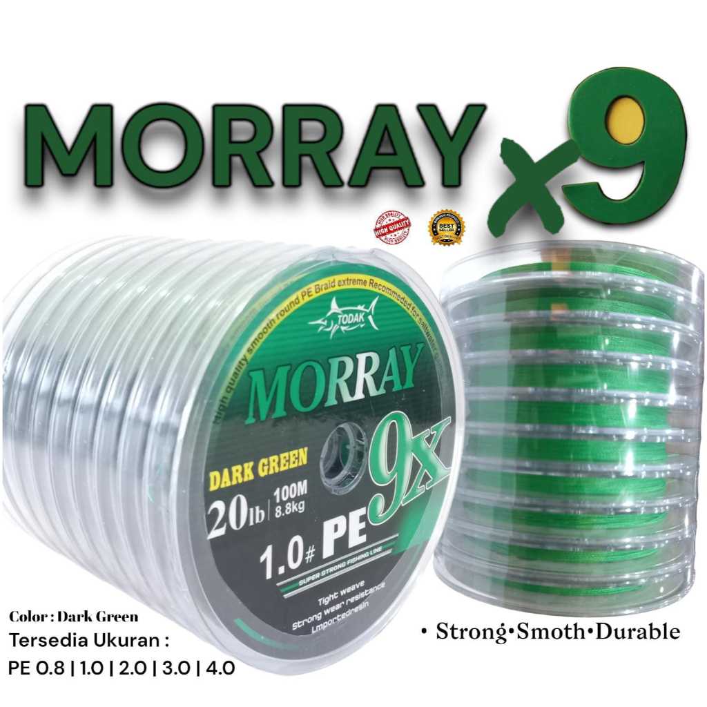Morray X9 PE 繩 100 米連接深綠色 | 蝦皮購物