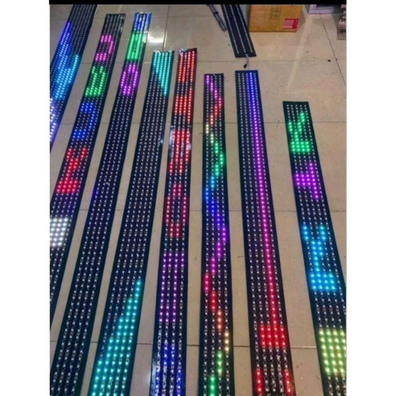 Led 頻閃燈運行文本動畫 5 排設置 LEWAT HP | 蝦皮購物