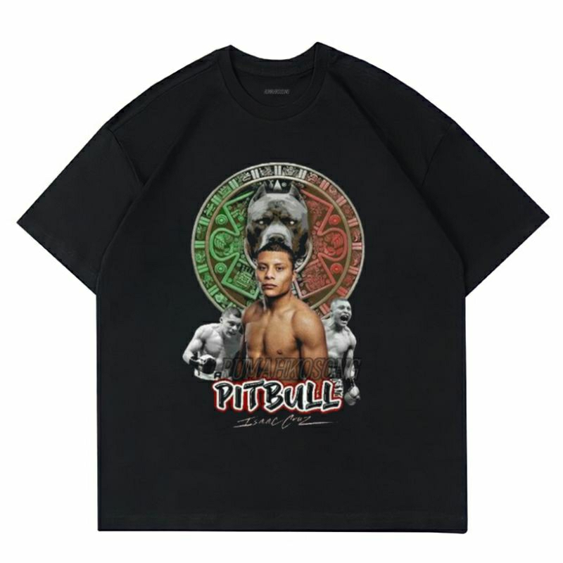 Hitam PUTIH T 恤 T 恤 ISAAC CRUZ PITBULL T 恤 VINTAGE BOXING SH | 蝦皮購物