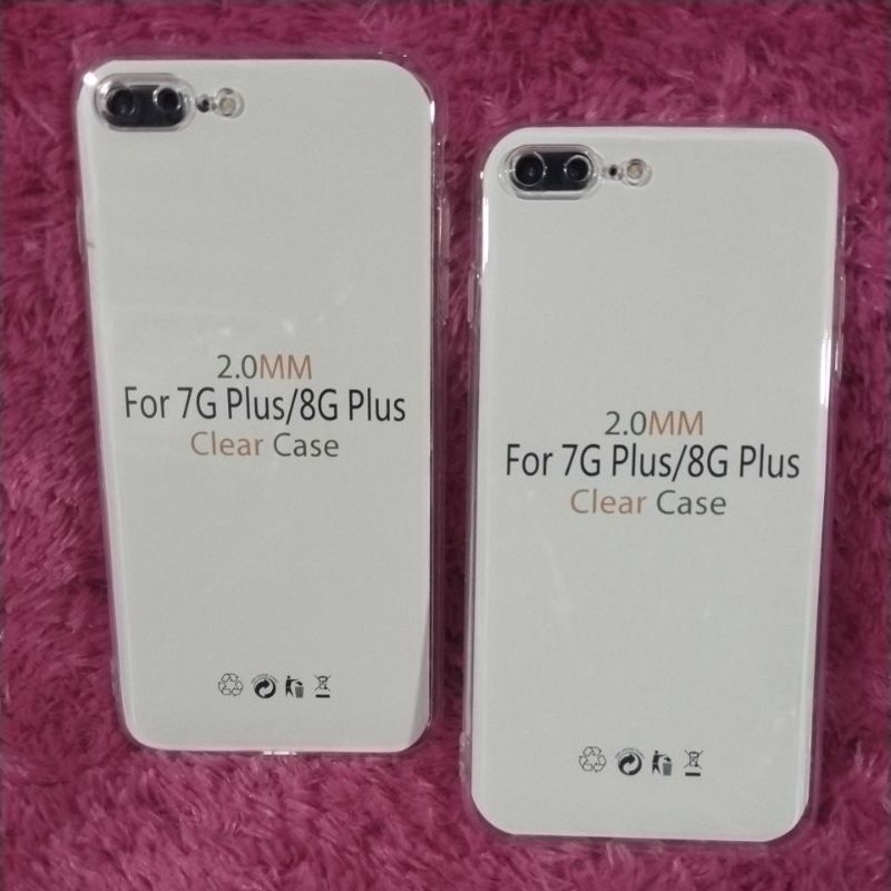 軟殼外殼透明 IPH 7G PLUS/8G PLUS 透明透明矽膠背面保護膜 HP | 蝦皮購物