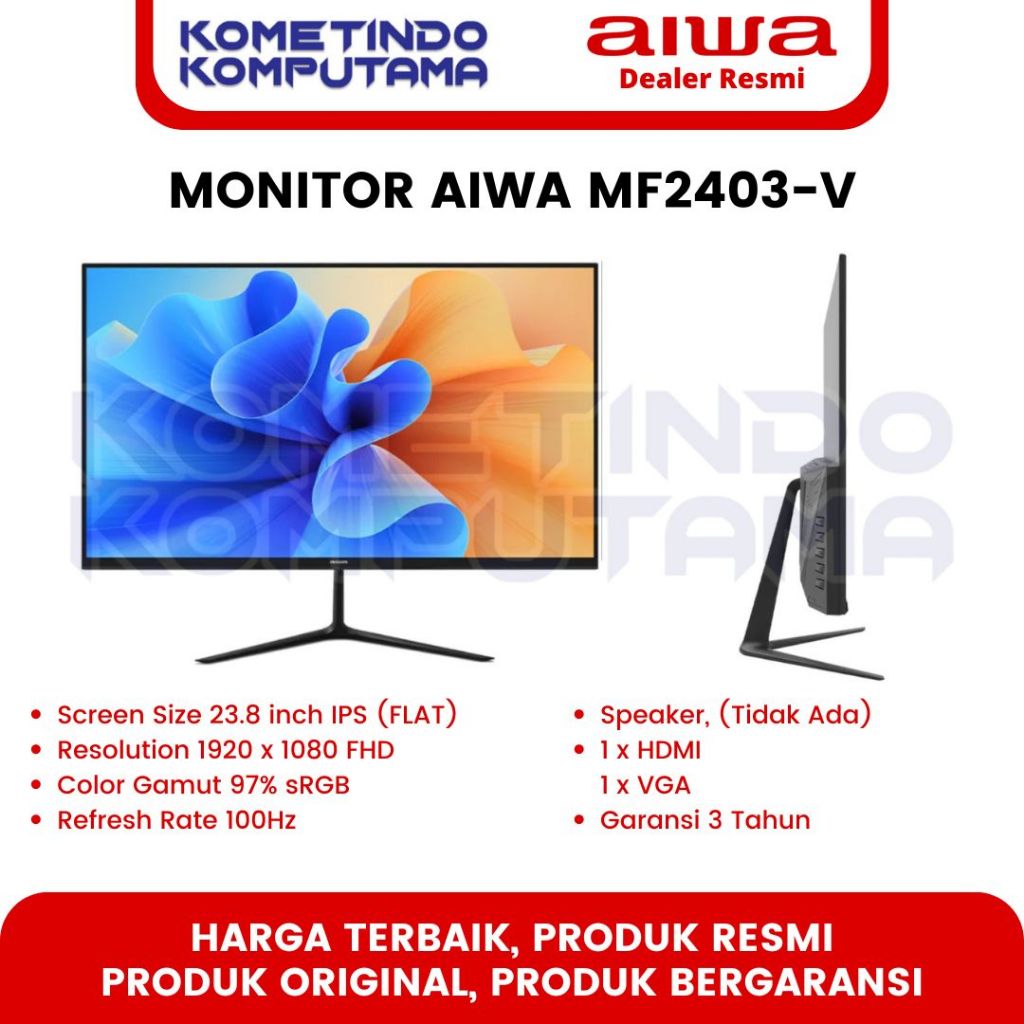 愛華 MF2403-V 24 LED 顯示器 AIWA MF2403-V 23.8 IPS 平面 1080p FHD 1 | 蝦皮購物