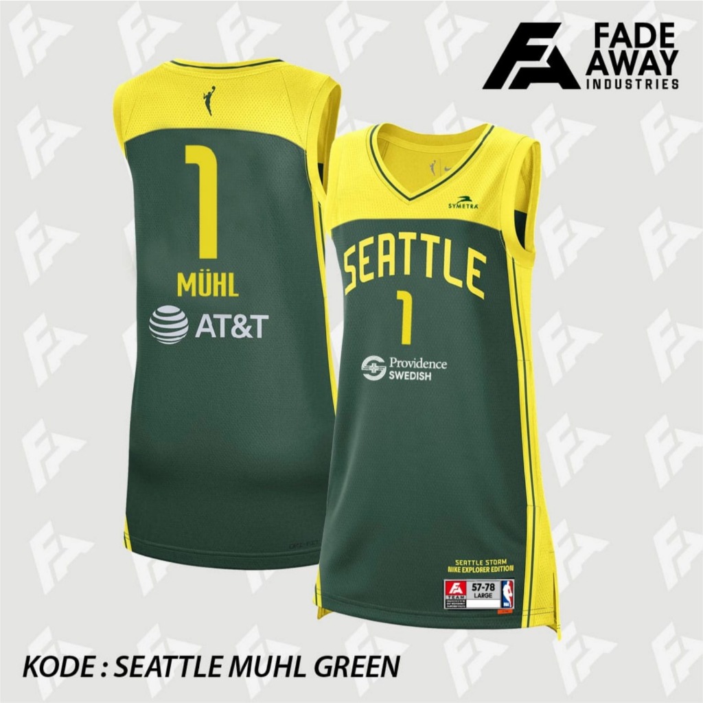 Wnba 西雅圖風暴籃球球衣 NIKA MUHL 1 | 蝦皮購物