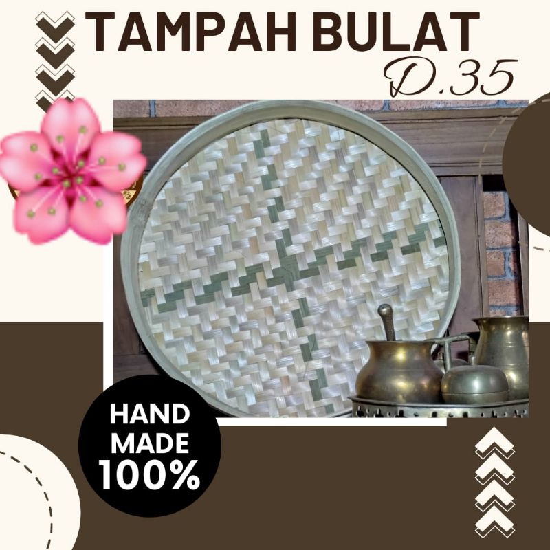 Tampah 竹/tampah tumpeng/tampah 中號 Brkh | 蝦皮購物