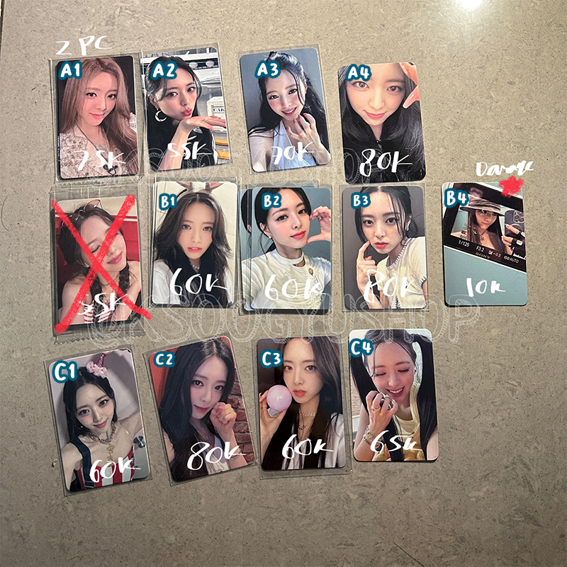 Itzy Cake Kill My Doubt KMD PC 照片卡專輯 POB Fansign 有罪 Yuna R1 | 蝦皮購物
