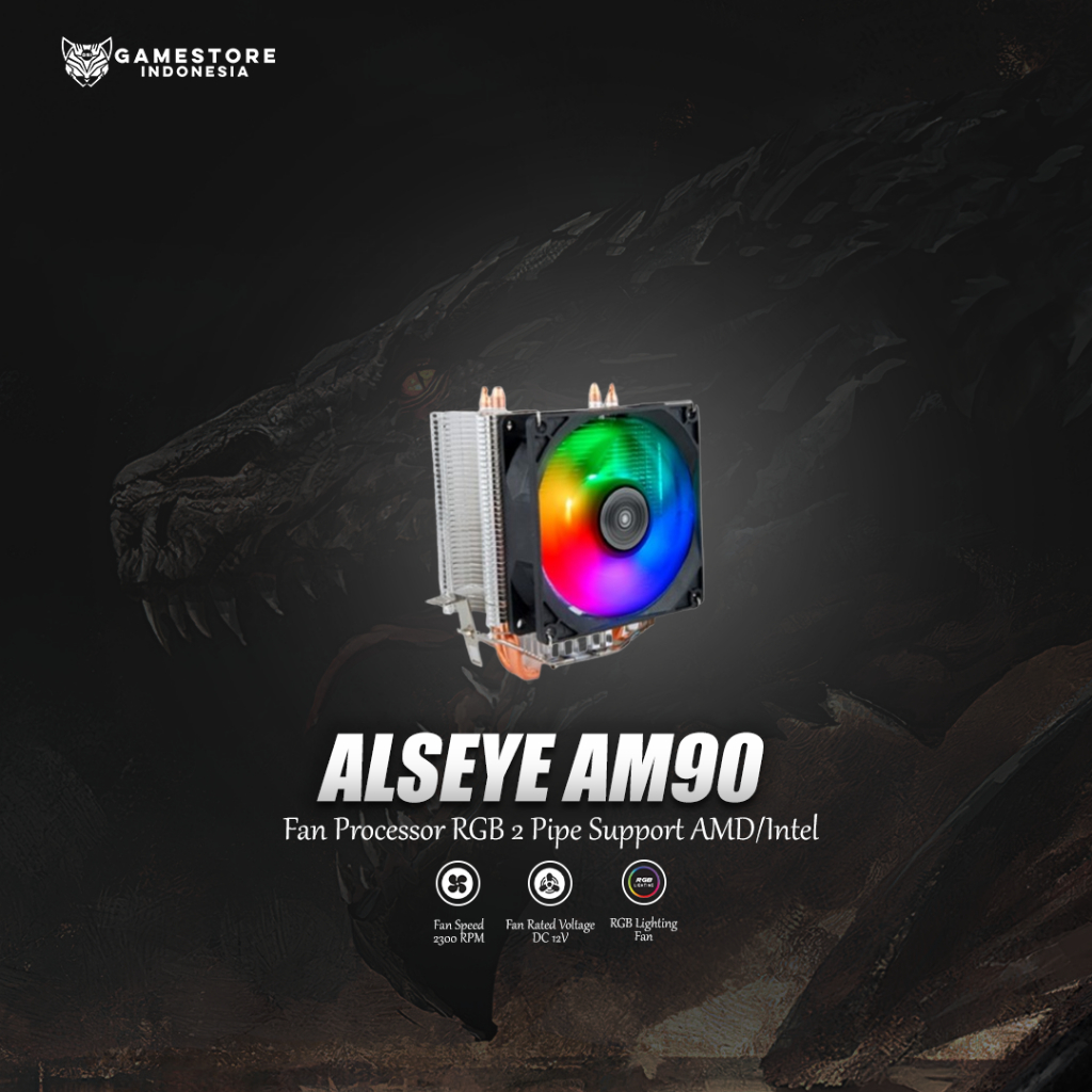 英特爾 Alseye 風扇處理器 2 管 AM90 RGB 支持 AMD/INTEL | 蝦皮購物