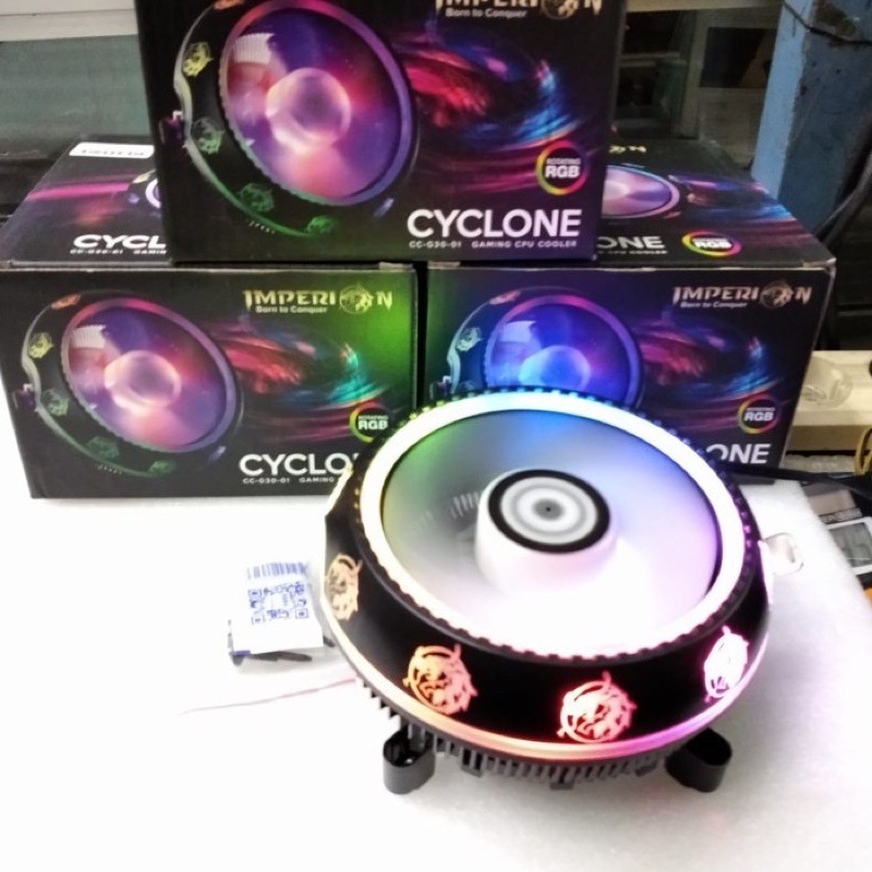 Cpu 冷卻器 Imperion CC-G30-01 旋風 Rgb 運行 Led 風扇 Prospero | 蝦皮購物