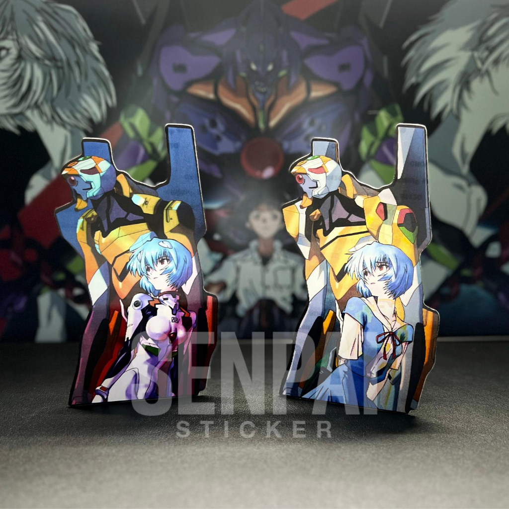 新世紀福音戰士 SENPAI STICKER 動漫貼紙大尺寸 Asuka Rei Rei Shinji Asuka 防水 | 蝦皮購物
