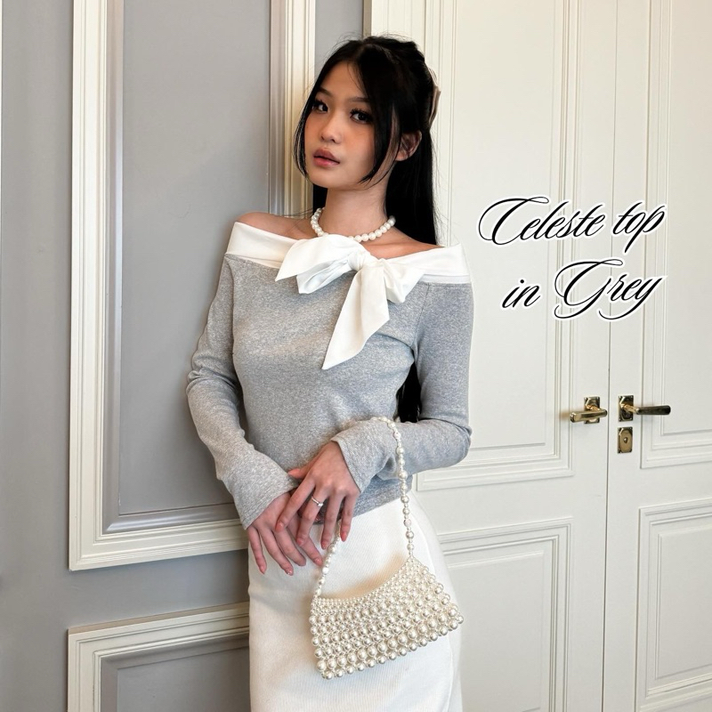 Celeste Ribbon Top 美學您的生活 | 蝦皮購物