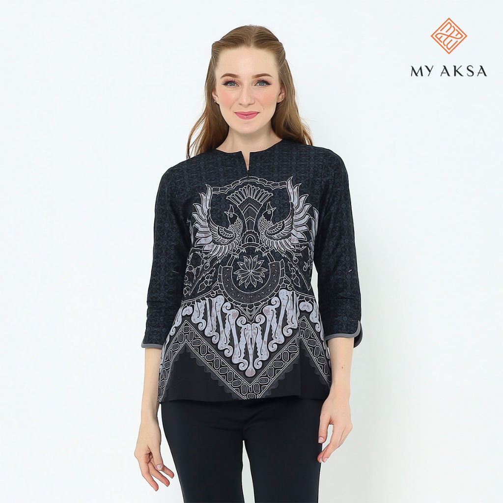 我的 Aksa Batik 女式襯衫 Elga Erwin | 蝦皮購物