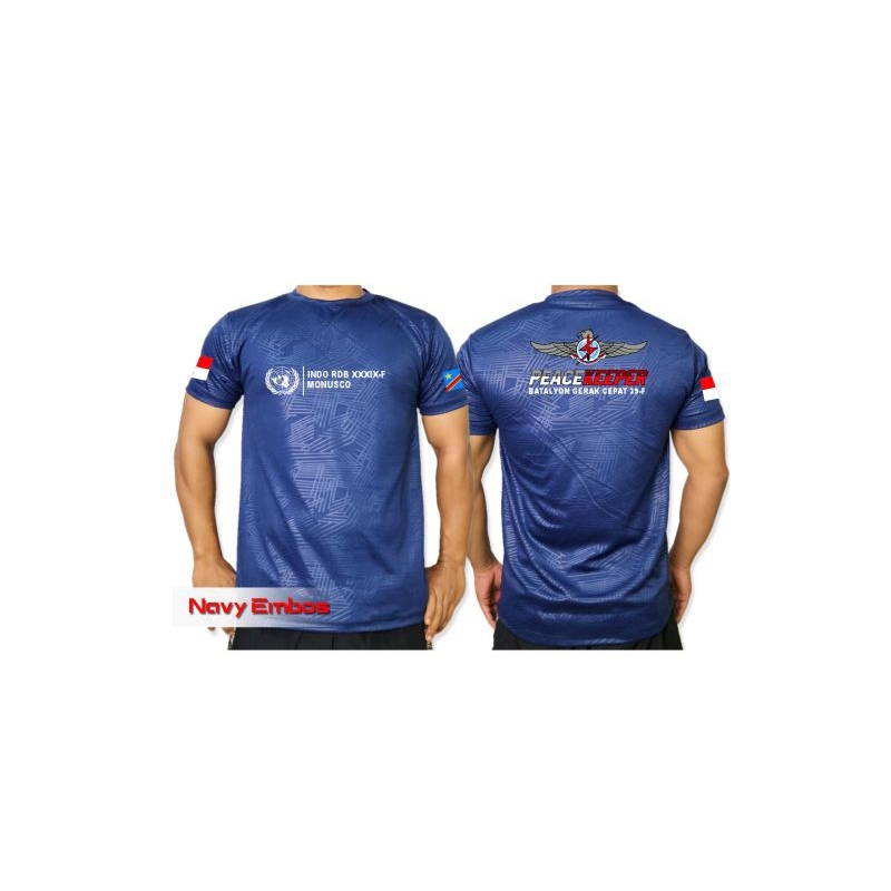 Dryfit JERSEY T 恤 EMBOS DTF 任務部隊 RDB 39F/RDB XXXIX-F MONUSCO | 蝦皮購物