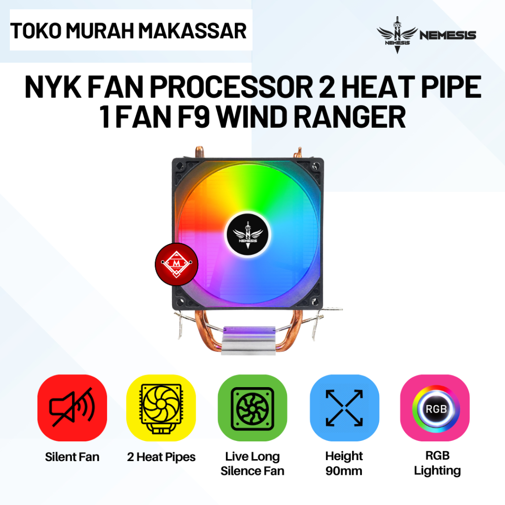 Nyk Nemesis Wind Ranger F9 風扇處理器 9cm 單風扇 RGB FAN12-NYK | 蝦皮購物