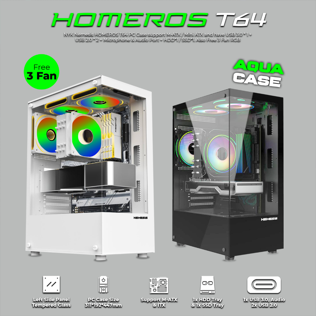 PC 機箱 ITX M-ATX NYK 剋星 HOMEROS T64 | 蝦皮購物