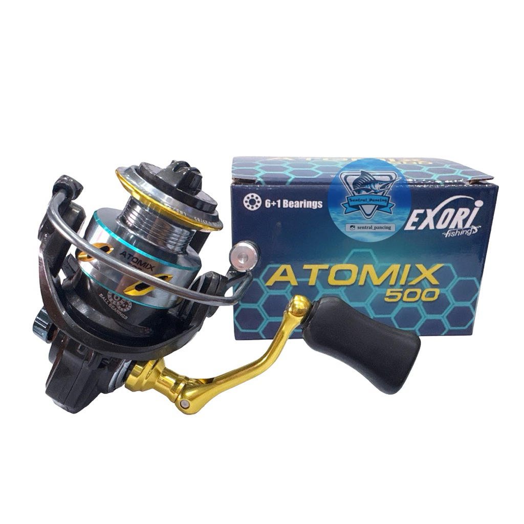 旋轉捲軸蝦捲軸 EXORI ATOMIX 500 鋁線軸 | 蝦皮購物