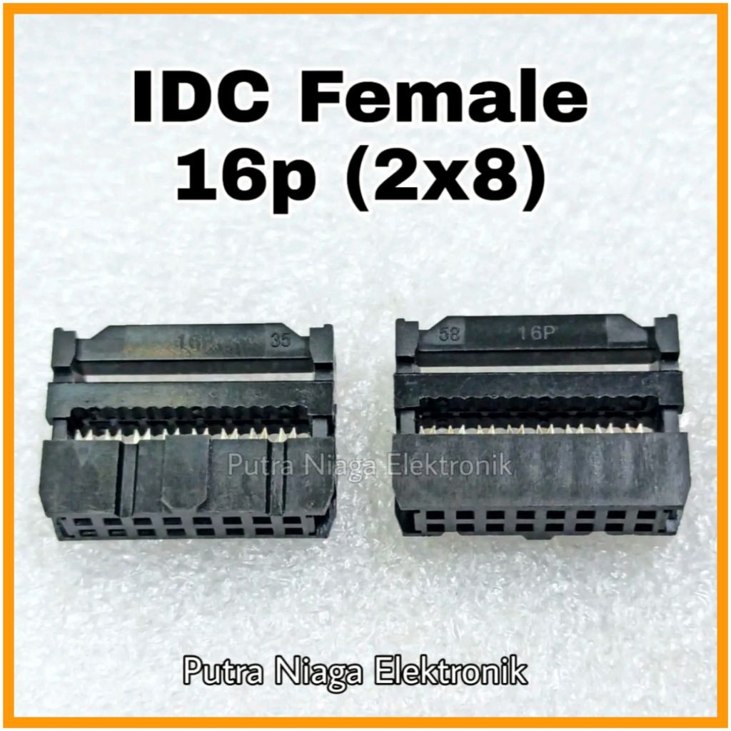 IDC 插座 16pin 母夾用於彩虹扁平電纜彩虹接頭 ISP 16p 插座 16 針 2.54mm | 蝦皮購物