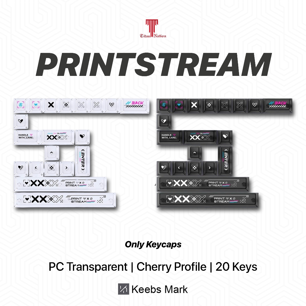 Titan Nation CS GO Printstream 鍵帽聚碳酸酯櫻桃型材 20 鍵鍵帽機械鍵盤 | 蝦皮購物