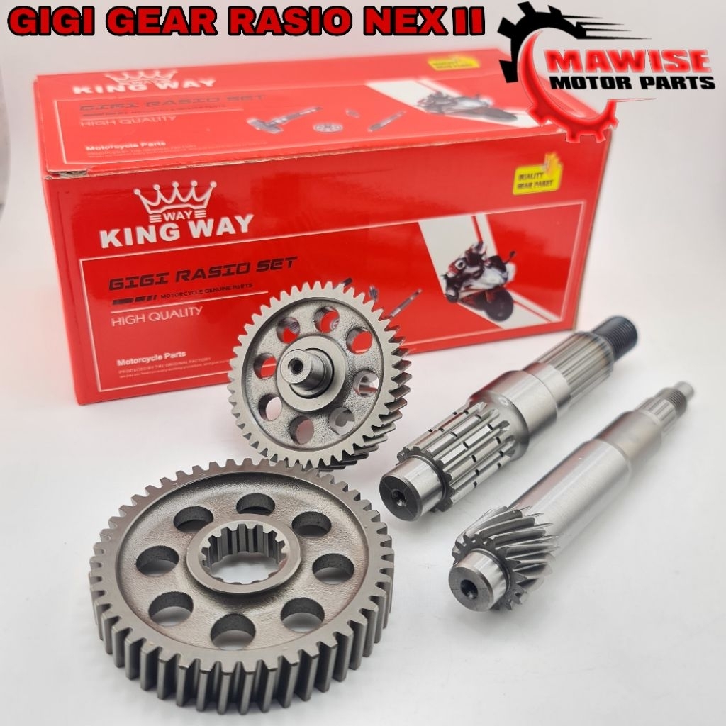 GEAR RATIO NEX II 齒輪/齒輪軸比套件 Suzuki Nex 110 karbu/Nex 110 噴油器 | 蝦皮購物
