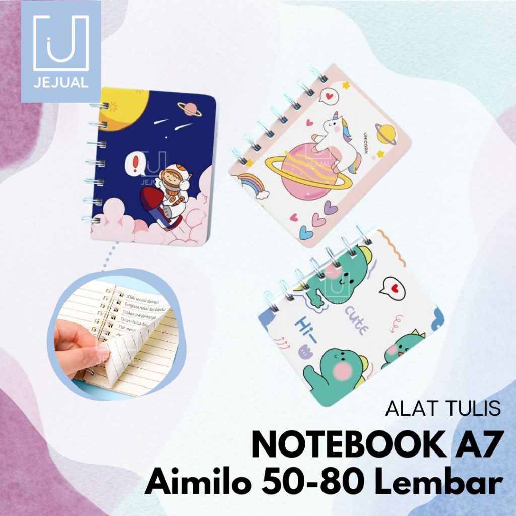 Aimilo Notebook Mini A7 小筆記本筆記本 50/80 張 | 蝦皮購物