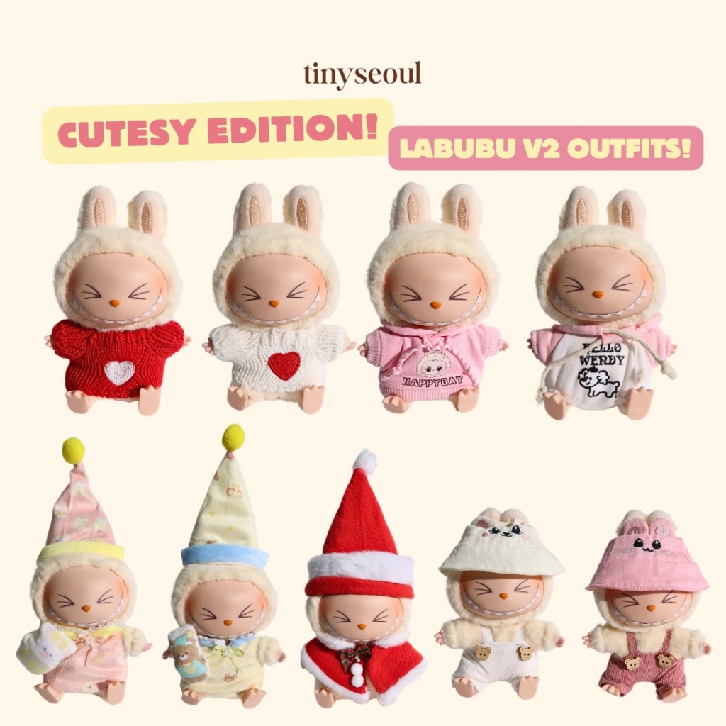 Tiny SEOUL Labubu CLOTHES V1 V2 PREMIUM Labubu 可愛版 Popmart L | 蝦皮購物