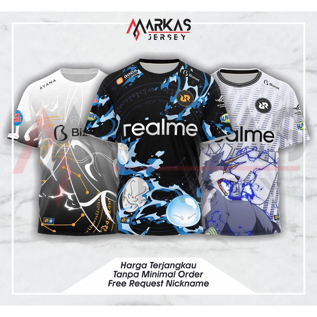 球衣 BAJU KAOS RRQ 全新 2025 MPL ID 第 15 季手機傳奇 AOV 霍克全印免費要求名稱 | 蝦皮購物