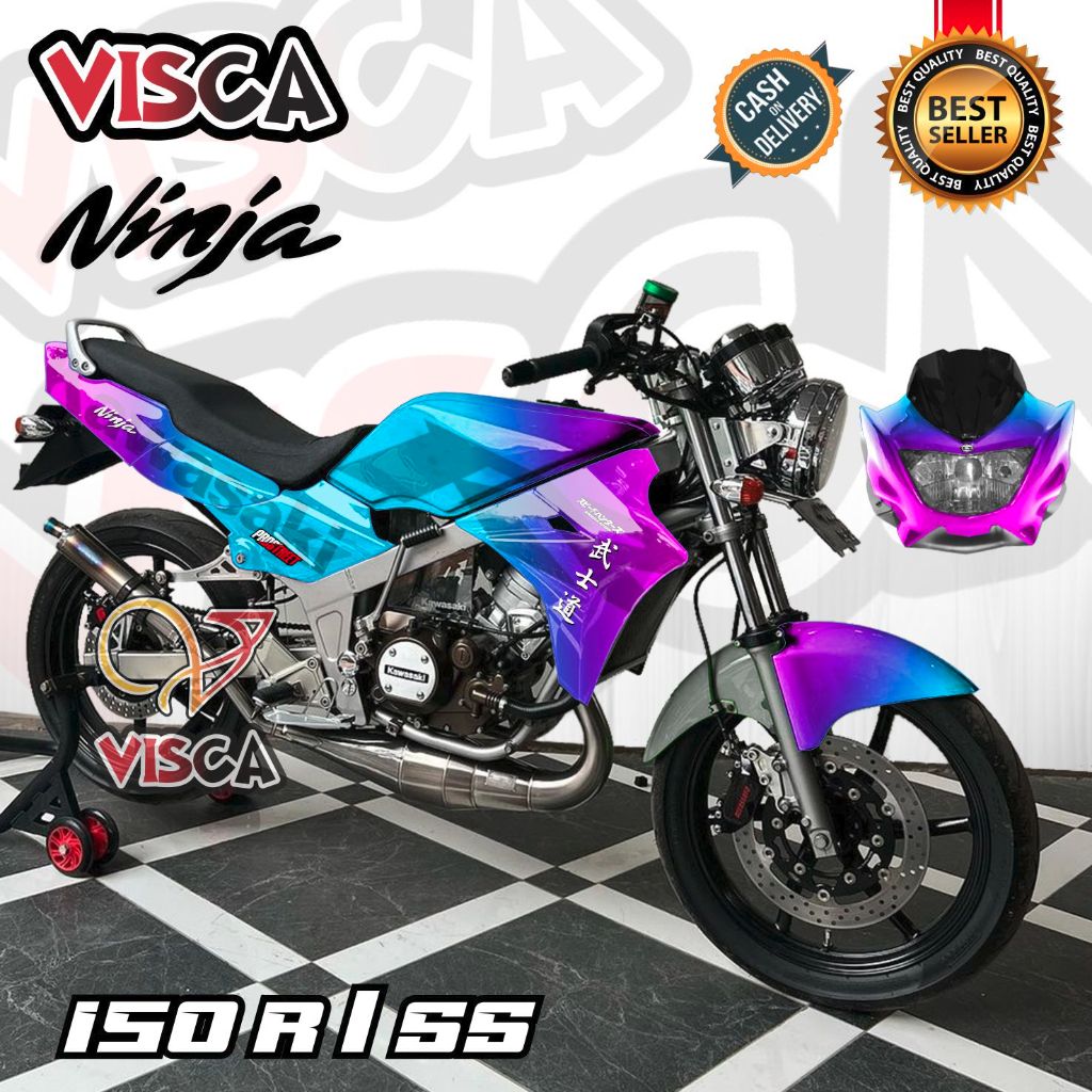 貼花 Ninja R 150 SS 舊全身貼紙 Ninja 150 R 全身條紋 Ninja SS 老變色龍 | 蝦皮購物