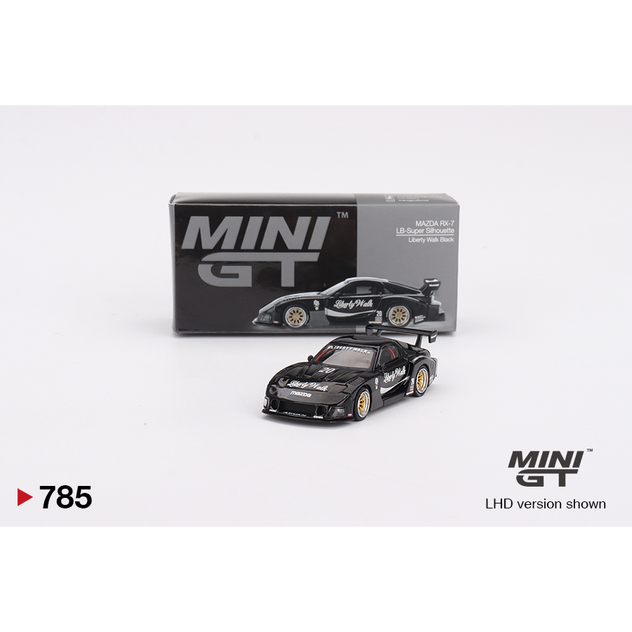 MAZDA Mini GT 785 馬自達 RX-7 LB-超級剪影自由行走黑色 | 蝦皮購物
