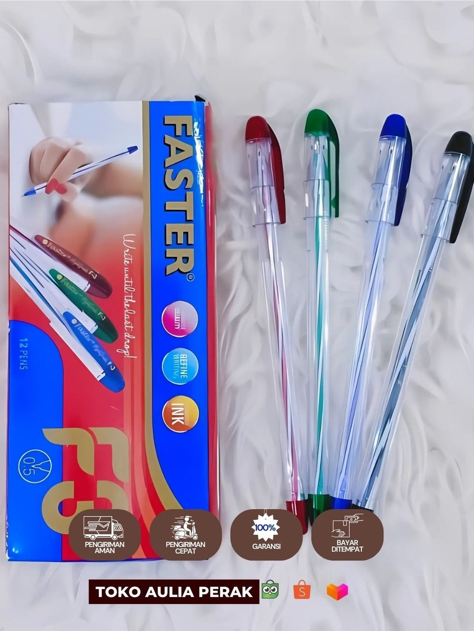 Faster PEN F3 美味穩定的凝膠快速筆防顫抖適合處理 | 蝦皮購物