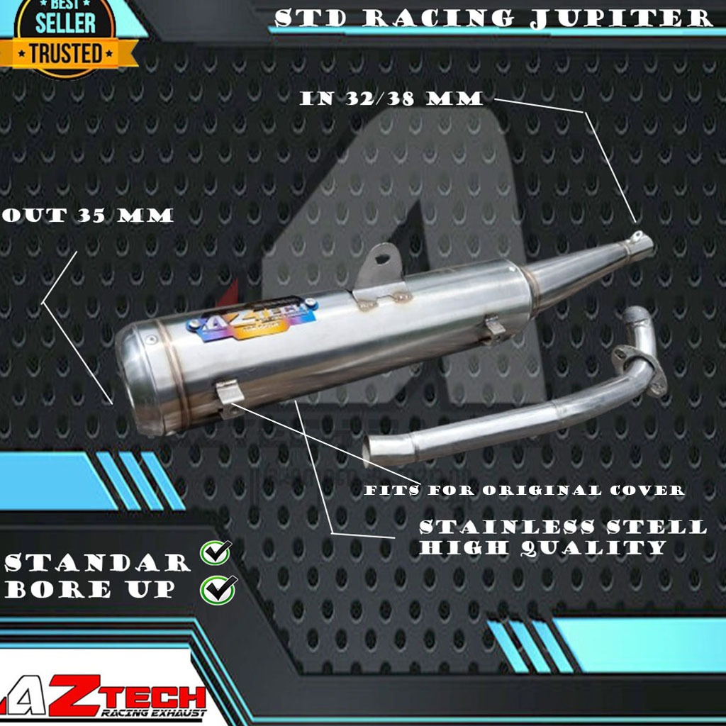 山葉 Aztech Exhaust 的雅馬哈 Jupiter Racing 標準排氣 | 蝦皮購物