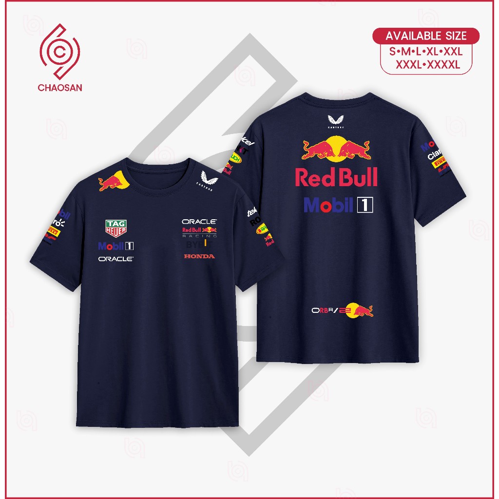 Putih KATUN HITAM T 恤 Kaos 一級方程式 F1 Oracle Redbull Racing Te | 蝦皮購物