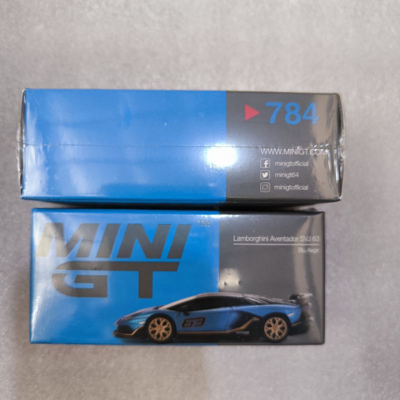 Mini GT 784 蘭博基尼 AVENTADOR SVJ 63 藍色宙斯盾 | 蝦皮購物