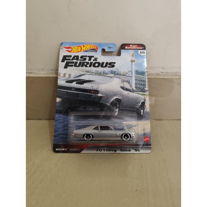 Hot Wheels Fast & Furious '70 Nova SS 1:64 Scale Die-Cast Car (2/5 In Super Stars Collection)