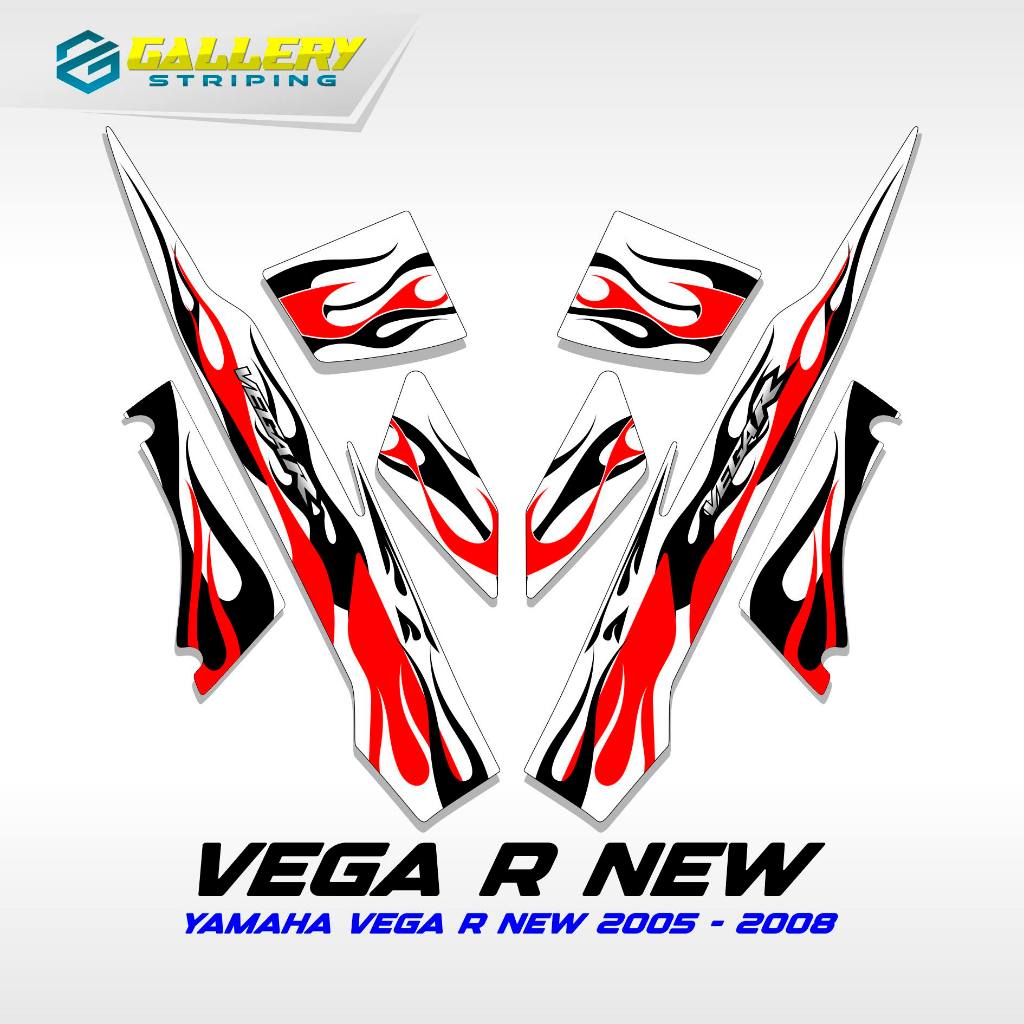 條紋 Vega R 新圖案 26 2008 2009 貼紙 Vega R 新貼紙 Vega Rr Setriping V | 蝦皮購物