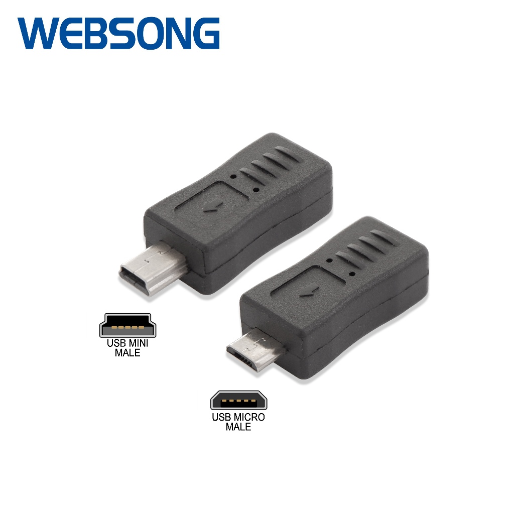 連接器 USB C 型母頭轉 USB 微型公頭 USB 迷你公頭 Websong | 蝦皮購物