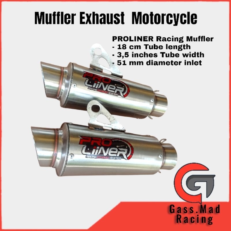 Proliner Racing 開放式排氣管消聲器摩托車 | 蝦皮購物
