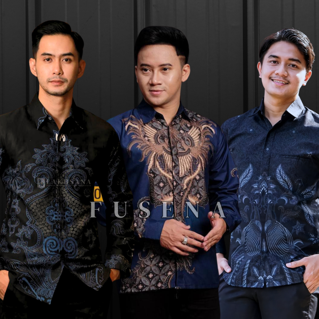 男士長袖蠟染 BATIK AZMIL KERATONAN 圖案代碼 003 尺寸 ML XL XXL 常規 | 蝦皮購物