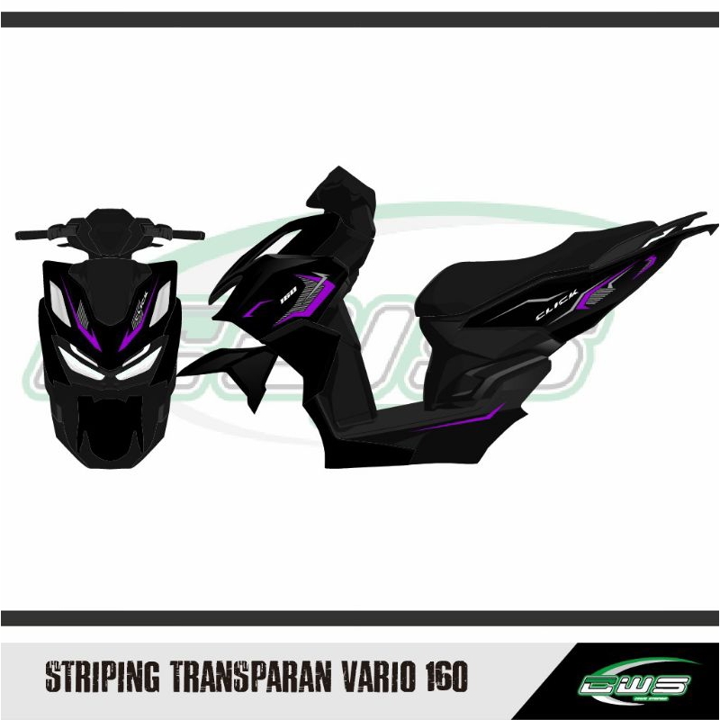 Vario 160 條紋透明定制 VARICHA V2 設計 | 蝦皮購物