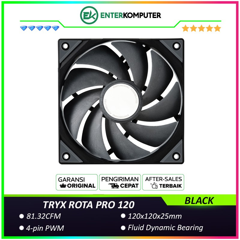 TRYX ROTA PRO 120 黑色 LCP 高性能風扇 | 蝦皮購物
