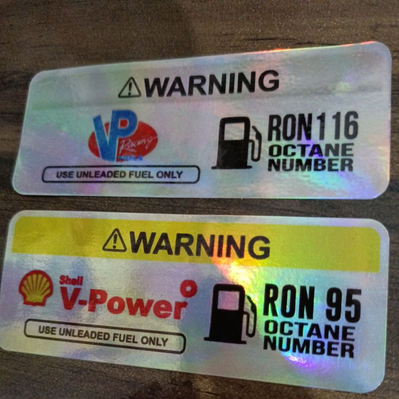 Shell V-POWER HOLOGRAM 警告貼紙殼牌 VP RACING FUEL ONLY 摩托車貼紙 | 蝦皮購物