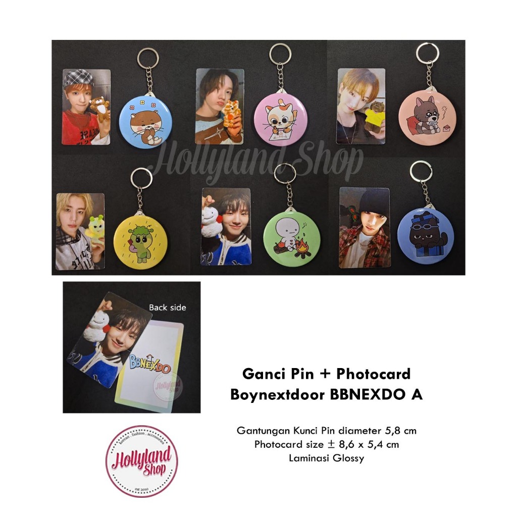 Gantungan Boynextdoor bbnexdo 非官方 PC 照片卡別針鑰匙扣包 | 蝦皮購物