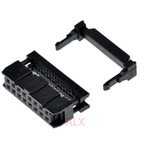 90 FC-16P 2.54mm 0.1 直角 IDC 2x8 16P 16pin 盒頭母頭 ISP P10 LED 運 | 蝦皮購物