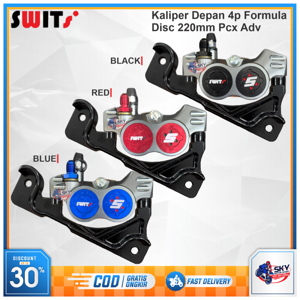 前卡鉗 4p Formula By Swits Plus 支架 Pcx 150 160 Adv 150 160 Disc | 蝦皮購物